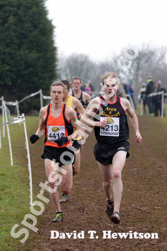 4412 Steve Vernon and Frank Tickner during the senior mens McCain World Cross Country Trials and Inter Counties.